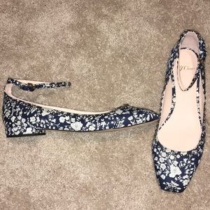 J. Crew Poppy liberty Ankle strap Flat Sz 11